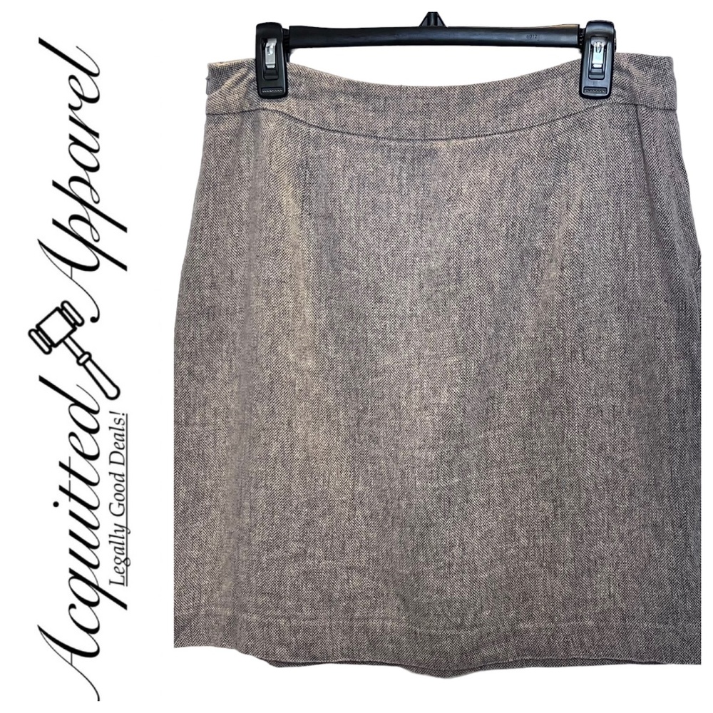 Tabitha Anthropologie Lined Linen Skirt W/ Pockets -